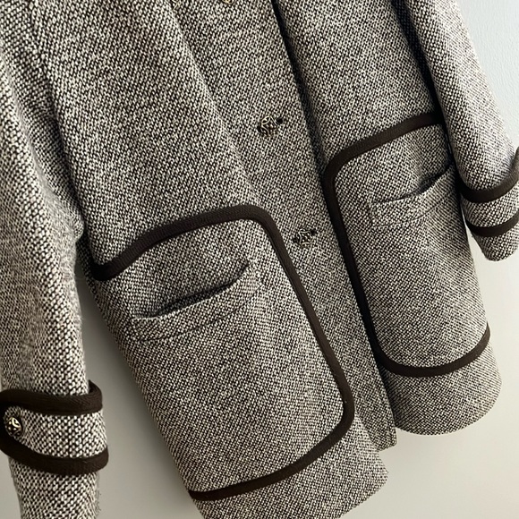 Vintage 60’s Tweed Coat‎ M. Liman Co. Penguin Fashions Brown Tan Size Various - Picture 3 of 16